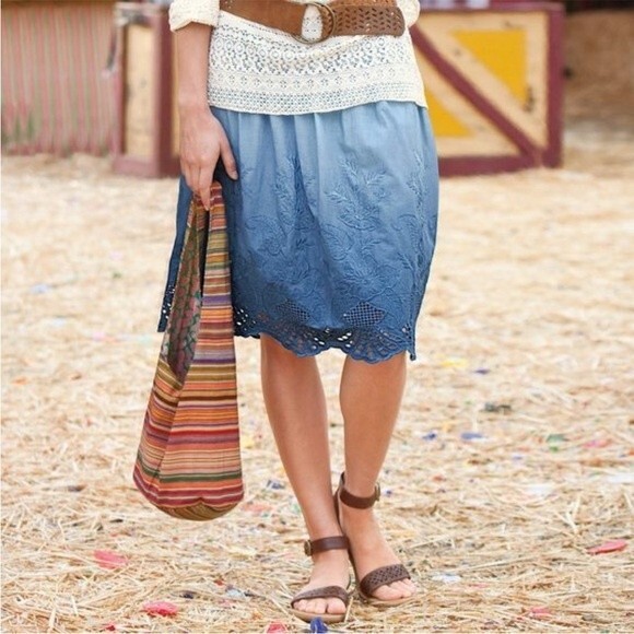 Sundance Summer Skies Skirt in Deep Blue 16 - Picture 10 of 10